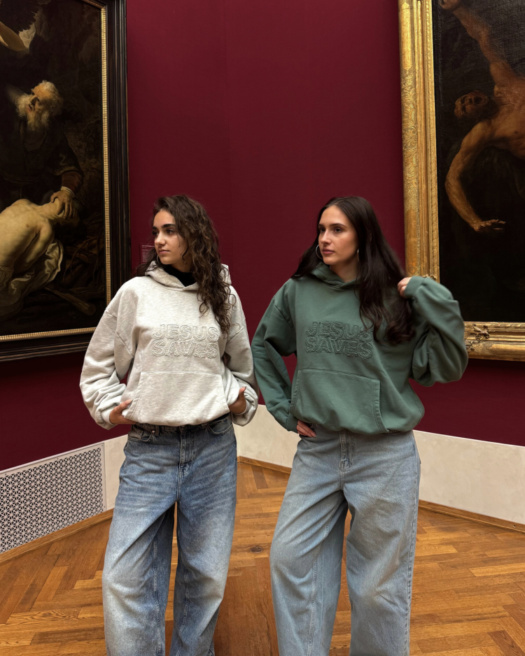 Basic Jesus Saves Hoodie