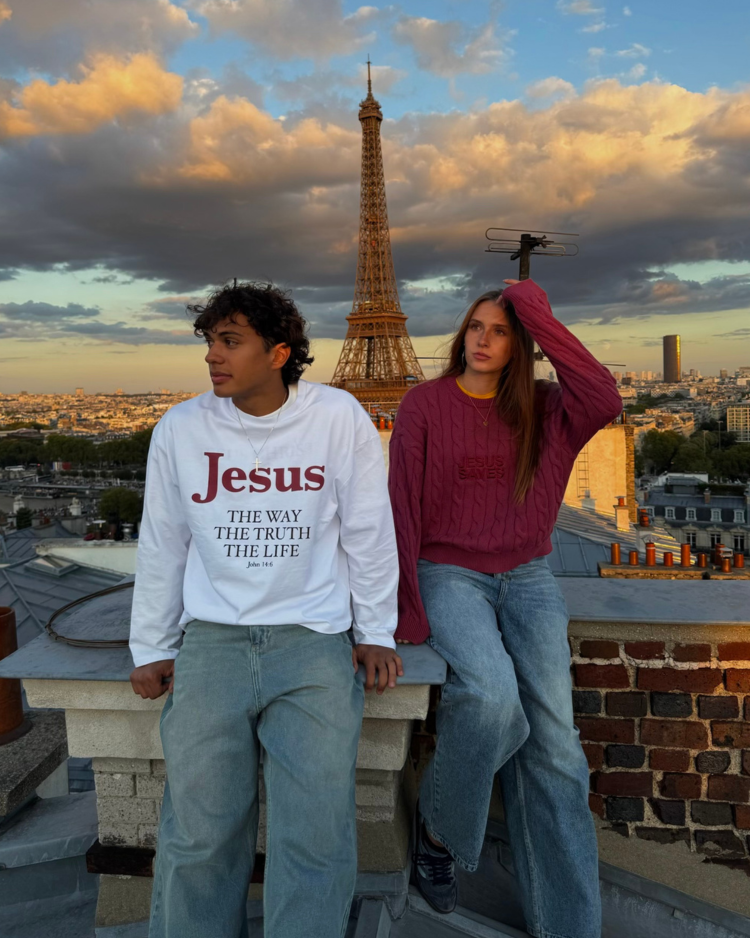Jesus Saves - Knit Sweater
