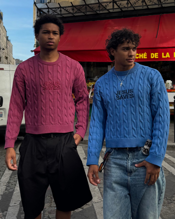 Jesus Saves - Knit Sweater