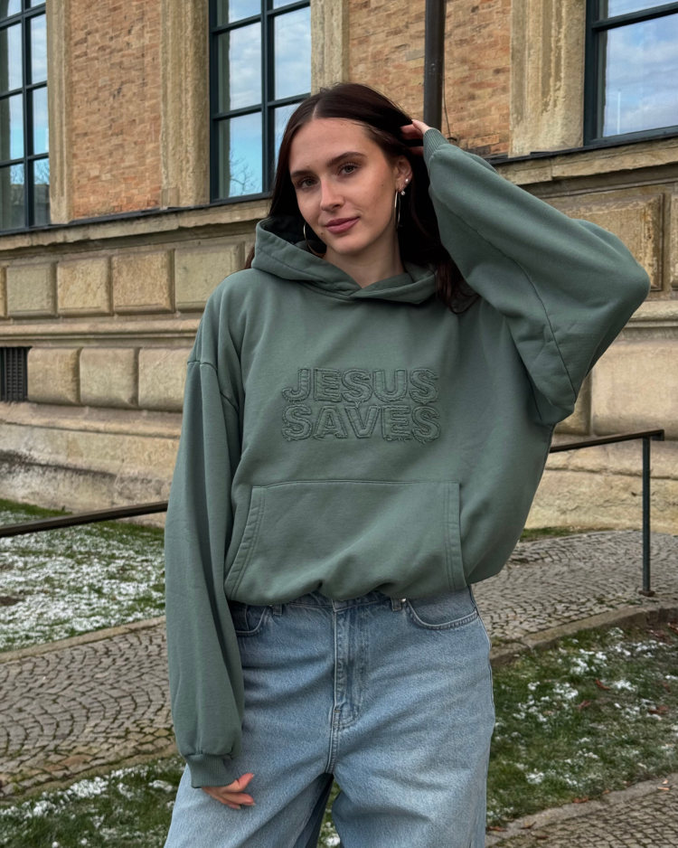 Basic Jesus Saves Hoodie